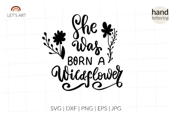 Review: She Was Born a Wildflower SVG for Embroidery
